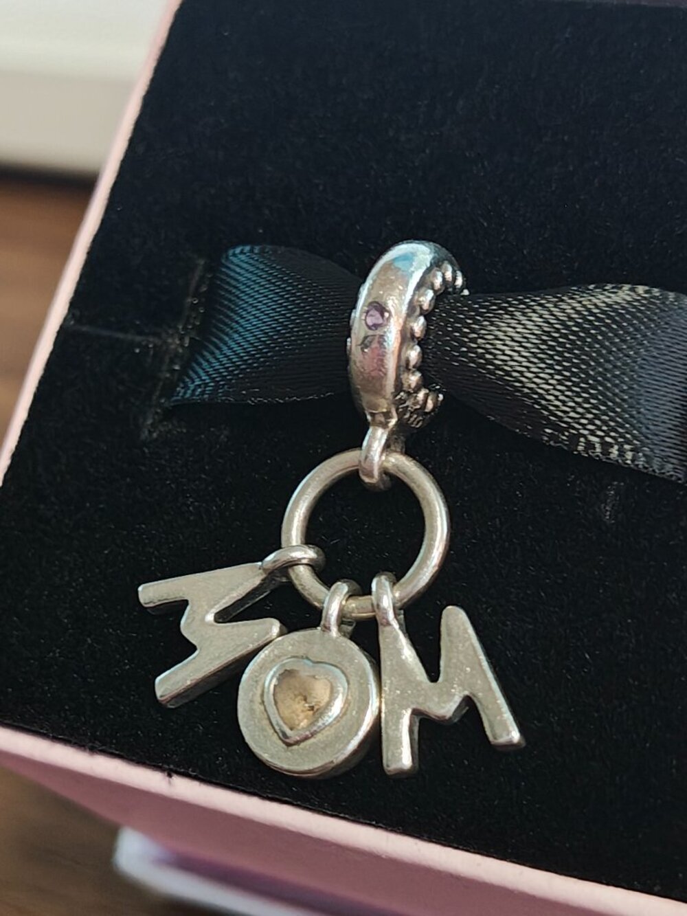 Authentic Pandora Perfect Mom Dangle Charm – 797059NSP Sterling Silver Retired - Picture 5 of 10